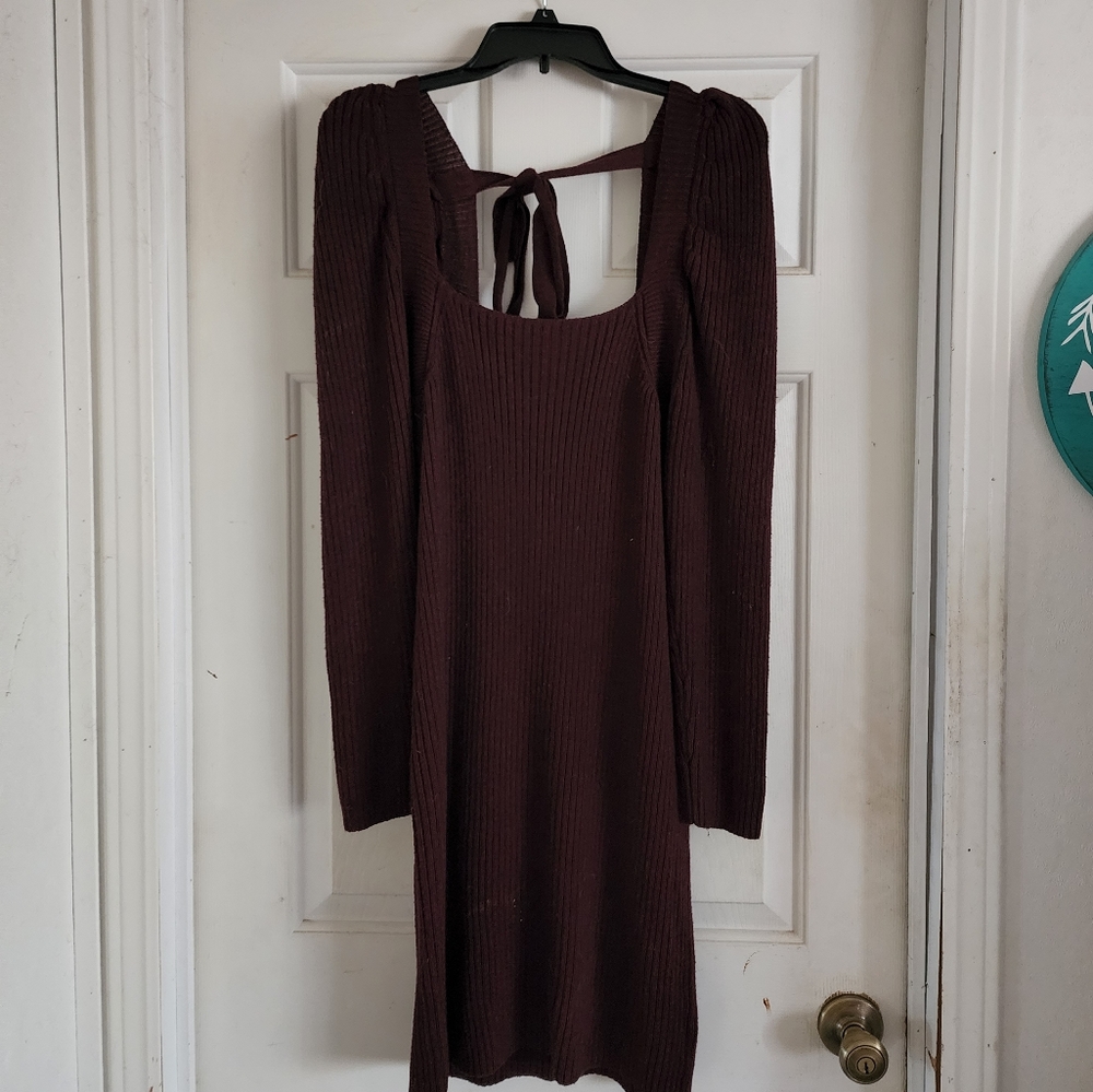 Burgundy Promesa Sweater dress